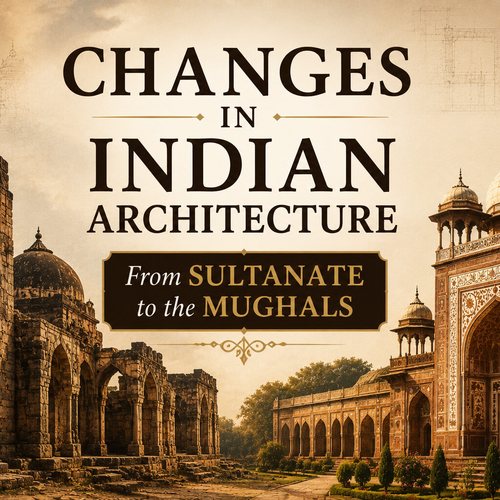 Changes in the Indian Architecture : From Sultanate to the Mughals